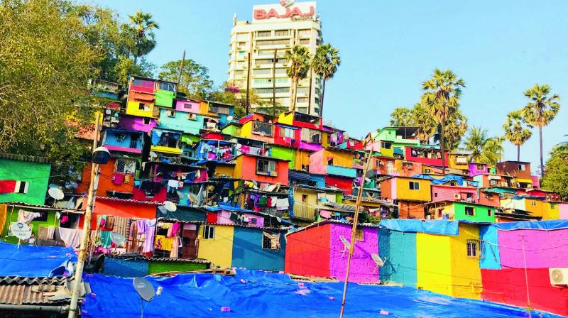 paint india slums