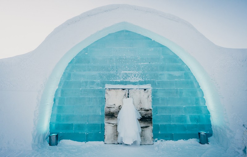 Ice Hotel travel destination wedding