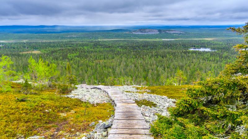 Looking across the lapland landscape now used by Bollywood