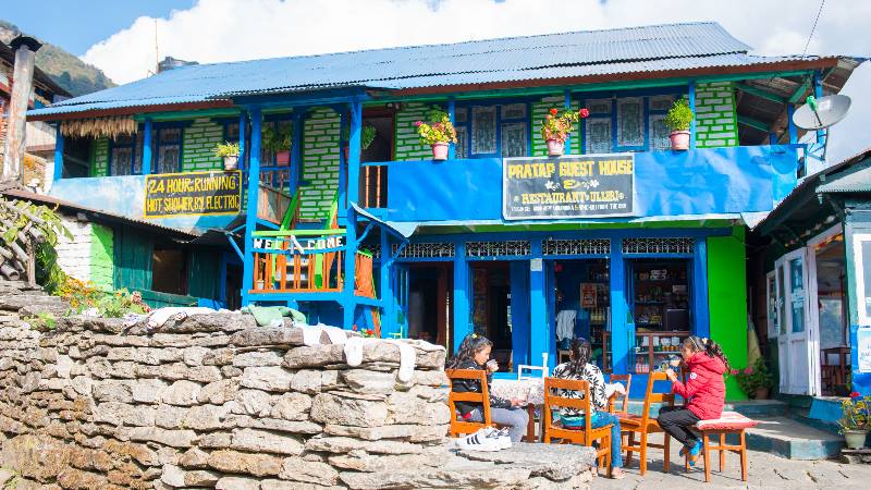 Entrance-to-a-hostel-in-Nepal