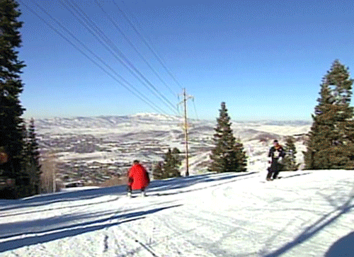 Man-trying-to-snowboard-but-keeps-falling-over
