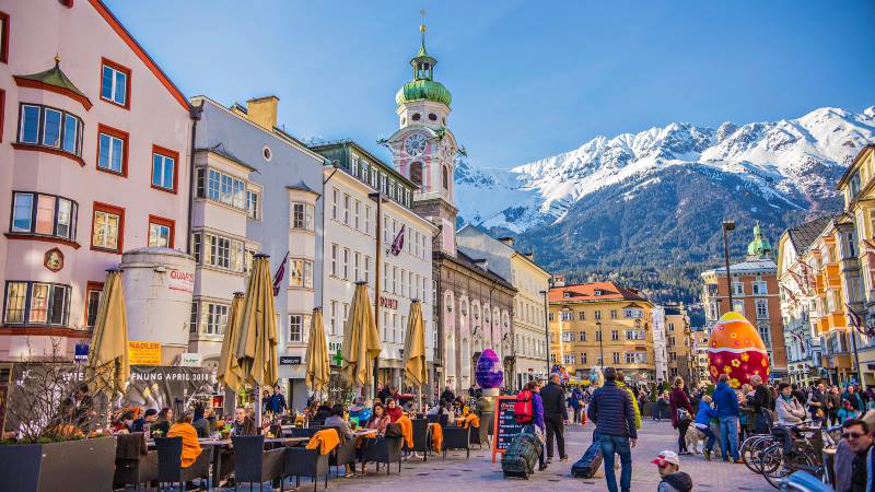 5-places-solo-Austria-innsbruck-with-snow-capped-mountains-in-the-background