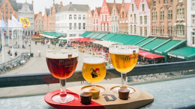 Picture-of-Belgium-beer-glasses-on-windowsill