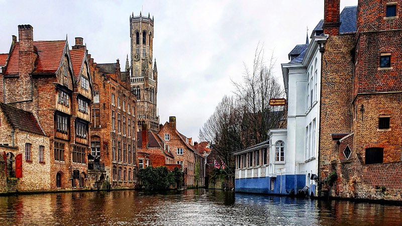 View of the canal in Bruges