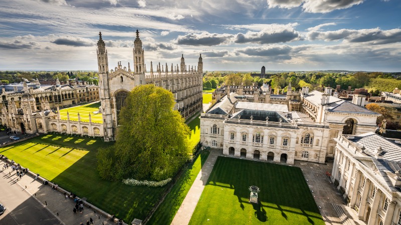 Cambridge Colleges on a sunny day