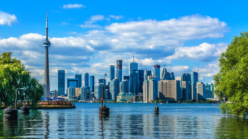 View of Toronto and the CN Tower