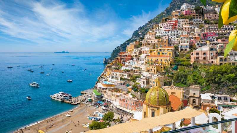 Amalfi coastline near Naples