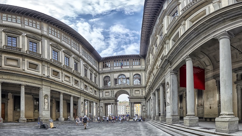 The Uffizi gallery in Florence