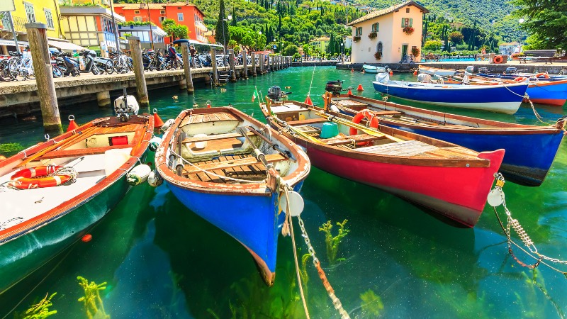 Boats on Lake Garda