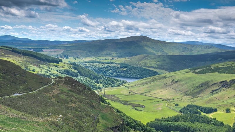 Wicklow Mountains near Dublin