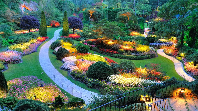 Buchart gardens in Vancouver 