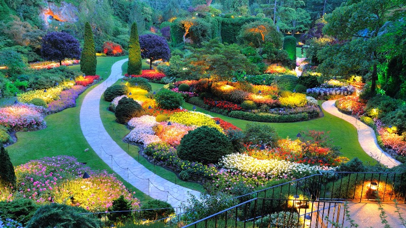 Buchart gardens in Vancouver