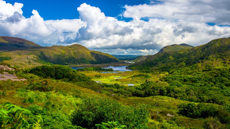 Valley in Killarney National Park near Cork