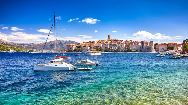 Island of Korcula near Dubrovnik 