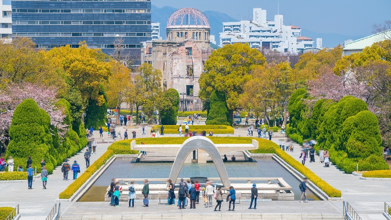 the peace park in Hiroshima 