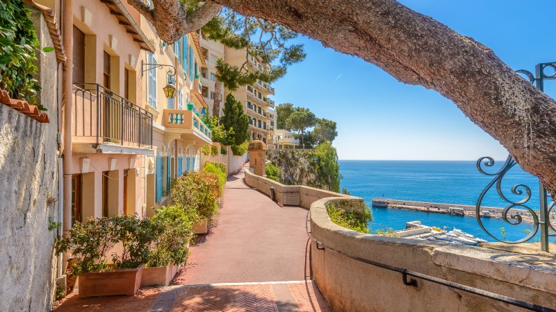 A street in Monaco near Nice 