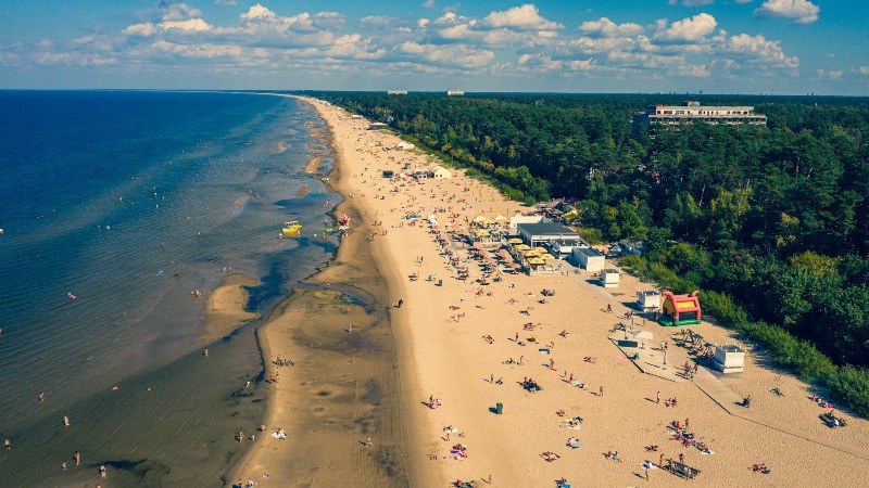 The beach at Jurmala near Riga