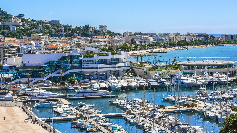 The habour in Cannes