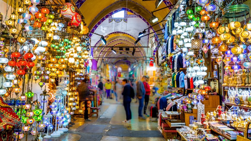 The Grand Bazaar in Istanbul