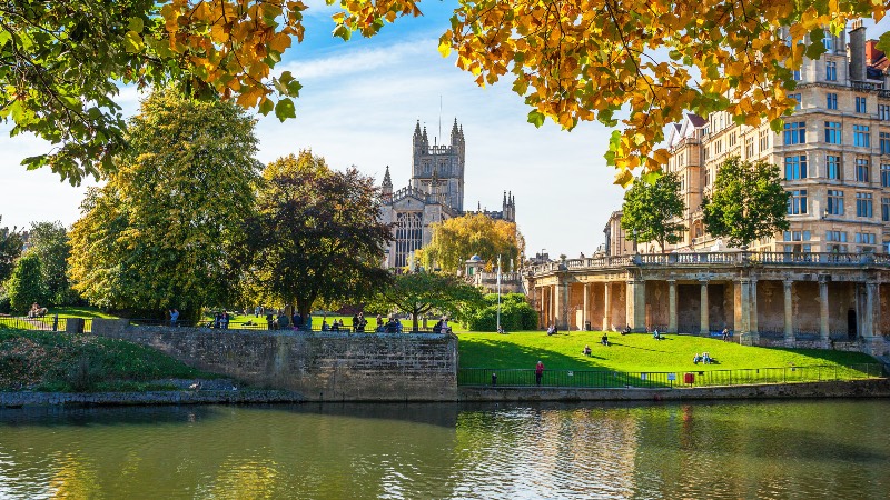 Bath Abbey from the river