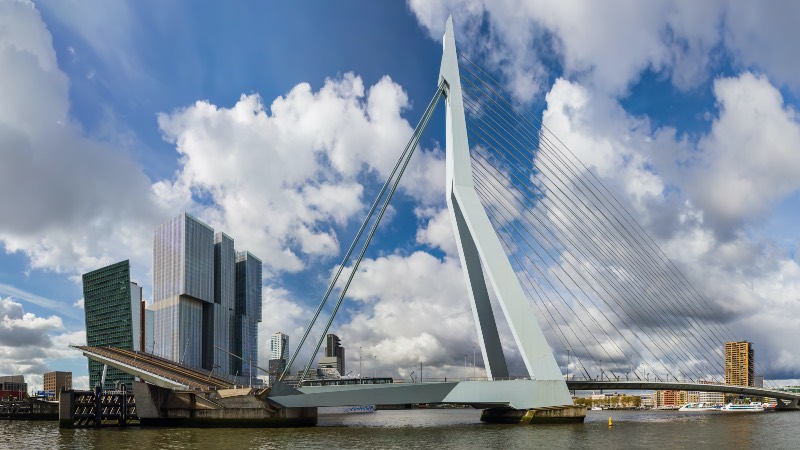 Erasmas Bridge in Rotterdam