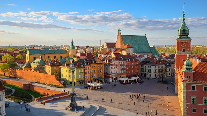 Warsaw old town 